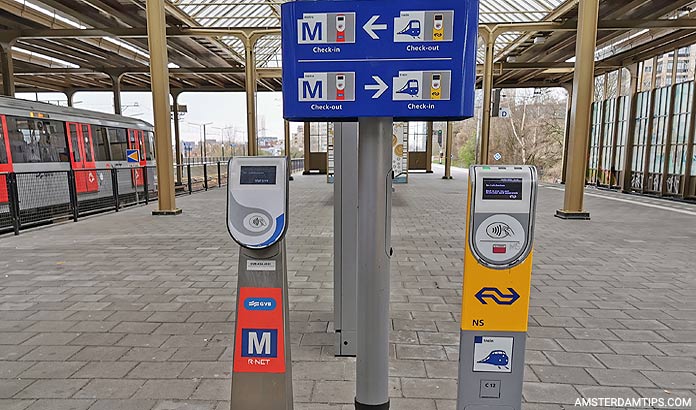 amstel station card readers