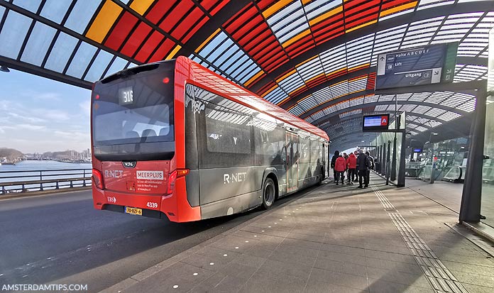 ebs meerplus bus 316 at amsterdam centraal