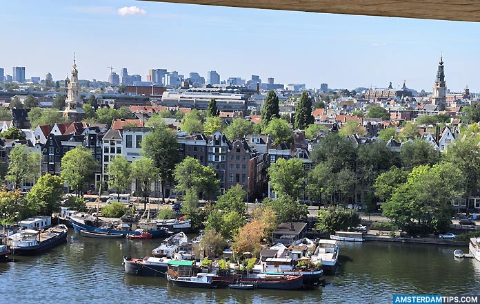 views from amsterdam central library looking south