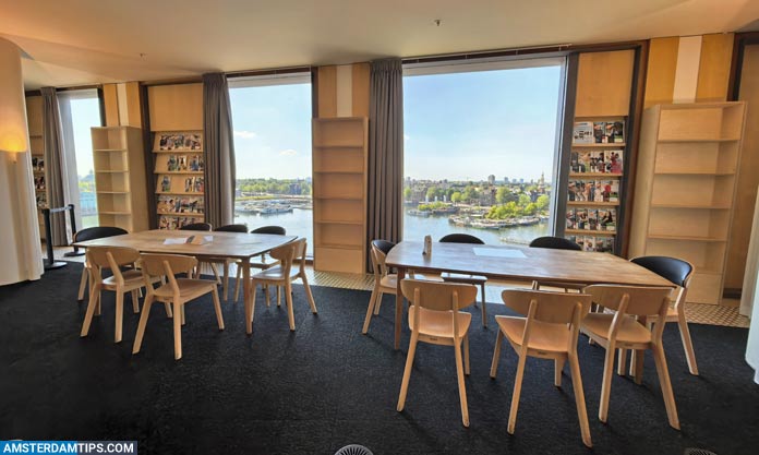 amsterdam central library - view from windows