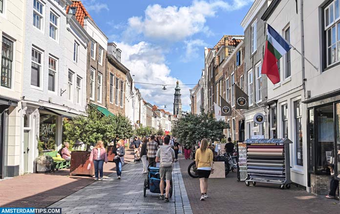 Langeviele shopping street in middelburg