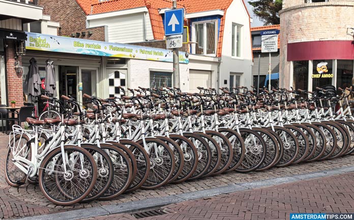 behind the beach bike rental shop zandvoort