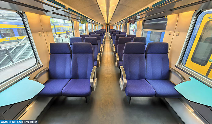 eurocity train (rotterdam-brussels_ - 2nd class seats