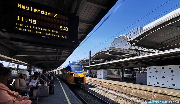 eurocity direct train at brussel zuid