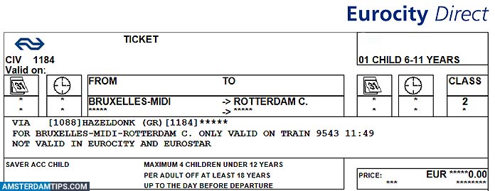 eurocity direct - child ticket