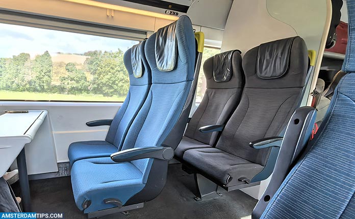 eusostar standard seats - side view
