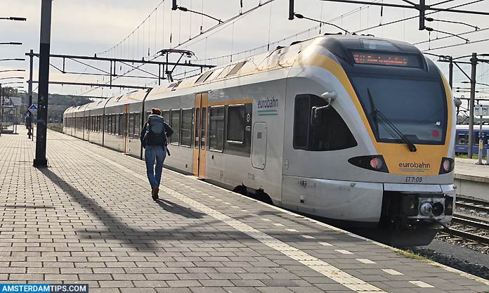 eurobahn train (re 13) at venlo