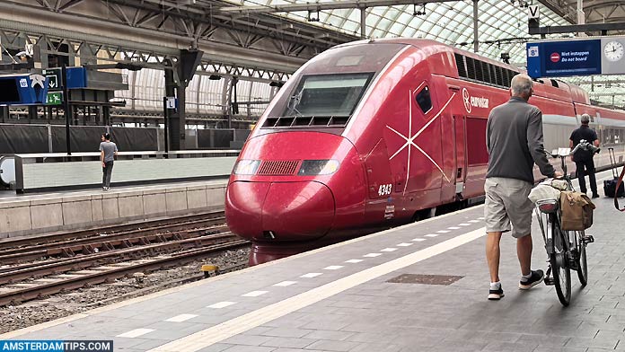 eurostar red (former thalys) - travel with bicycles