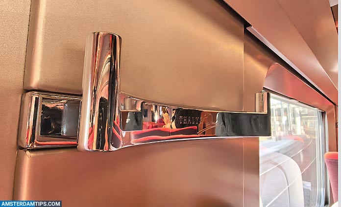 eurostar coat hook still has thalys branding