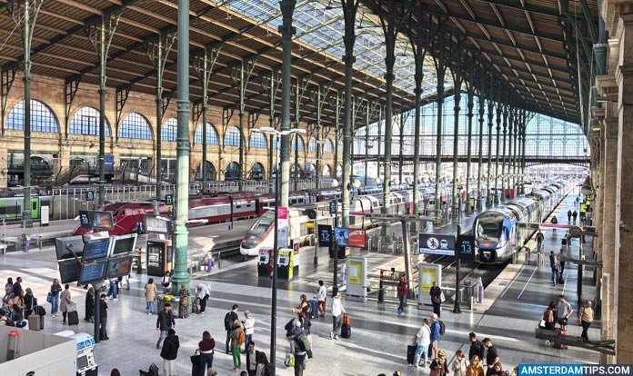 paris gare du nord station platforms
