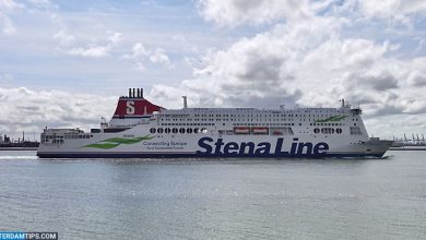 stena line ferry (stena hollandica) at hoek van holland