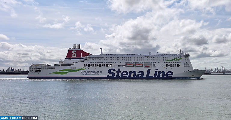 stena line ferry (stena hollandica) at hoek van holland