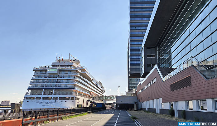 amsterdam cruise port - viking neptune ship