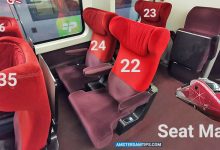 eurostar red (thalys) seat map