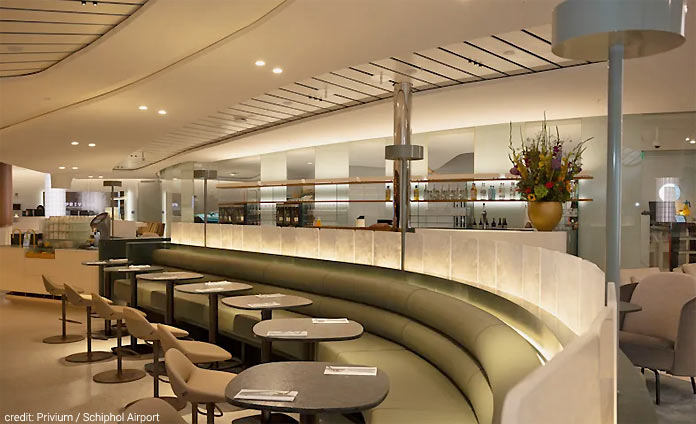 privium clublounge south at amsterdam schiphol