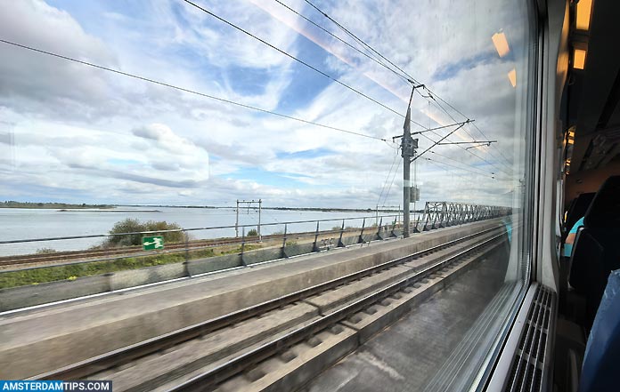 Hollandsch Diep from Eurocity train