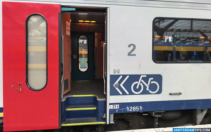 eurocity train (brussels-rotterdam) bike carriage