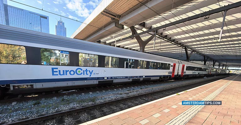 eurocity train at rotterdam